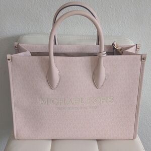 Michael Kors Mirella medium logo tote /Crossbody 13 inch by 10 in by 4 in